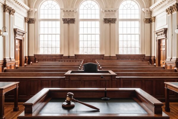 aula di tribunale per causa di divisione ereditaria tra coeredi